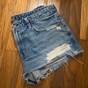 Abercrombie & Fitch Jean Cutoff Shorts - Harper Low Rise Short